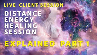 Live Energy Healing Demonstration DISTANCE HEALING PART 1