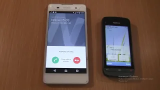 Incoming call & Outgoing call at the Same time Sony Xperia E5+Nokia c5-03