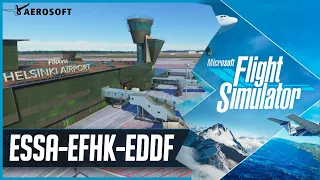 MSFS LIVE | Aerosoft CRJ700 to Helsinki & Frankfurt | PACX