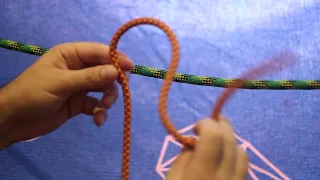 Схватывающий узел Прусика одним концом / The grasping knot is a prusik with one end