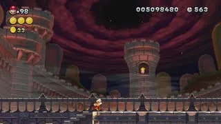 New Super Mario Bros. U - Peach's Castle (Complete World 8, FINAL Boss, Credits)