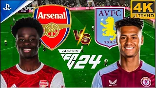 EA FC 24 - Arsenal vs Aston Villa | Premier League 23/24 | PS5 Gameplay