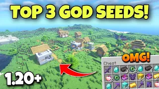 🔥Top 3 God Seeds For Minecraft Bedrock & Pocket Edition | Seed Minecraft 1.20 | Minecraft Seeds