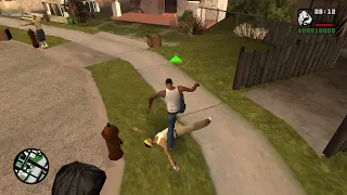 GTA: San Andreas - DYOM - CJ vs 3 Ballas vs 3 Vagos (Pistol Fight)
