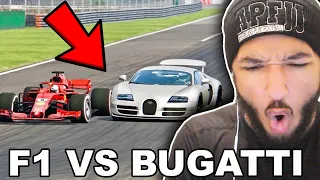 American FIRST REACTION to F1 CAR VS BUGATTI CHIRON DRAG RACE!! Bugatti vs F1 Red Bull