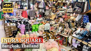 [BANGKOK] Indra Square Mall "Shopping Thai Souvenir, Clothing, Shoes" | Thailand [4K HDR Walk]