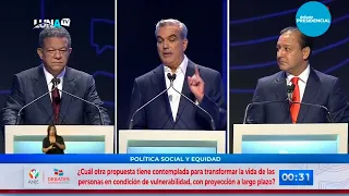 Debate presidencial: Luis Abinader, Leonel Fernàndez y Abel Martínez. PARTE 3