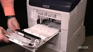 Xerox® WorkCentre® 6605 Printer Removing and Replacing the Bypass Tray