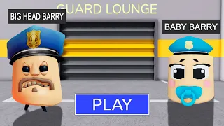 BIG HEAD BARRY in BABY BARRY SCARRY BARRY'S PRISON RUN! ★ New Barry Obby (#Roblox)