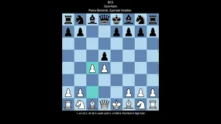 ECO B13 Caro-Kann, Panov-Botvinnik, Czerniak Variation  (White perspective)