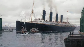 Lusitania's Final Departure (speed corrected with added sound)