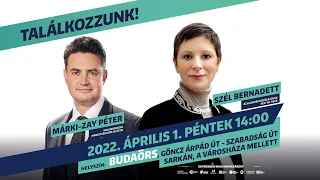 Márki-Zay Péter és Szél Bernadett fóruma Budaörsön - 2022. április 1.