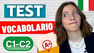 TEST di LESSICO italiano: Livello AVANZATO (C1-C2) | Quante Parole Conosci? Amplia il vocabolario!