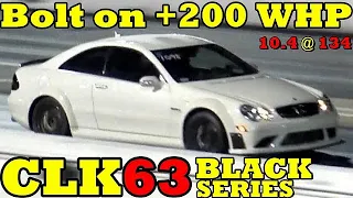 750 HP Bad Benz !! Supercharged CLK63 Black Series !! Drag Video - RoadTestTV