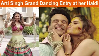 Aarti Singh Dancing Entry At Her Haldi Ceremony | Arti Singh Wedding Photos