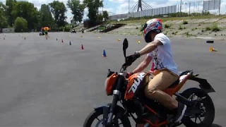 Белоцький Олег, KTM Duke 200, 1 й заїзд, Клас А, Moto Gymkhana Kiev Cup 2018, 4 й етап