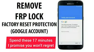 How to bypass (factory reset protection) on any android