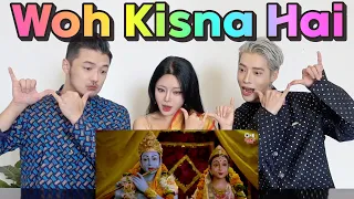 K-pop singer and pd who are happy listening to Krishna's song🙏Woh Kisna Hai🪈#aoora #fridayyy #mimi