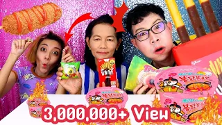 Fat VS Skinny, Pocky Giant, Jelly Fried Egg, Chocolate Dessert #Mukbang​ Giant FOOD CHALLENGE:Kunti