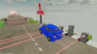 📹 BeamNG Testing Cars vs Laser Gate in Teardown