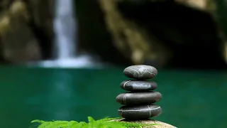 Zen Waterfall Relaxing Music, Natural Sounds for Meditation and Stress Relief