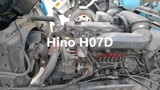 Hino Ranger FD3HLA H07D 7.4-liter Diesel Engine Start Up