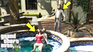 What Do Trevor And Amanda Do In The Pool In GTA 5? (Michael Caught Them)