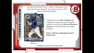 2024 Bowman Jumbo Full Case Pick Your Team PYT Break #106 - 5/9/24