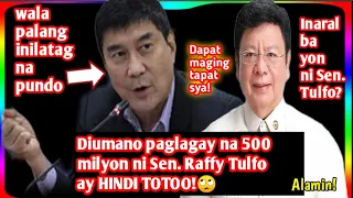 500milyon na Pundo ay Hindi Totoo! Wag mong lihisin ang taong Bayan Senator #news