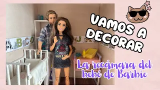 Let's decorate Barbie's baby's bedroom -Barbiestoryland #barbie #barbiestoryland