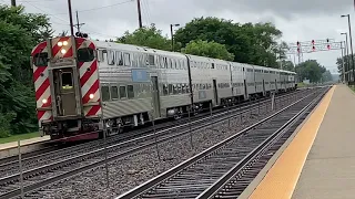 Metra Morning Rush Hour On The Alternate Schedule At Fairview Avenue On July 16, 2020