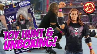 TOY HUNT & WWE Wrestlemania 38 Elite Bret Hitman Hart Mattel Action Figure Unboxing Review!