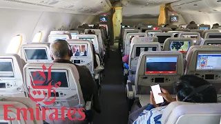 Emirates Airbus A380 | Economy class upper deck | Dubai - Mauritius