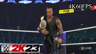 WWE 2K23 Gameplay Jey Uso vs Damien Priest (4K60FPS)