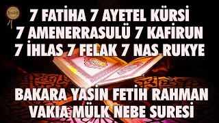 Bakara Yasin Fetih Rahman Vakıa Mülk Nebe 7 Fatiha Ayetel Kürsi Amenerrasulü Kafirun İhlas Felak Nas