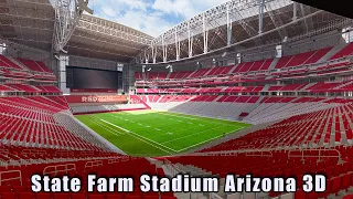 State Farm Stadium Arizona 3d model (interior video preview)