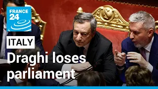 Italy in limbo as Draghi wins confidence vote but loses parliamentary majority • FRANCE 24 English