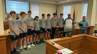 Bulls Gap basketball team honored by County Commission for State Championship runner up season