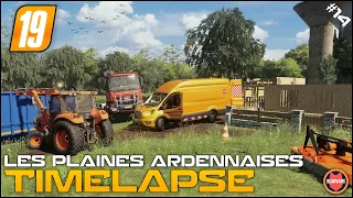 Lawn Care, Leveling Back Yard, Kubota, Ford Transit ⭐ FS19 Les Plaines Ardennaises V2 Timelapse