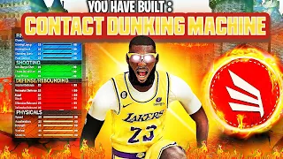 THIS SLASHER DEMIGOD BUILD gets CONTACT DUNKS EVERYTIME on NBA 2K23 CURRENT GEN! BEST SLASHER BUILD!