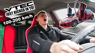 Honda Civic 1.5 csicskaszívó 100-200 km/h Gyorsulás mérés 🏁🚘 Eléri a 200-at? 🤔