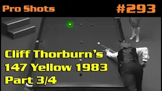 Cliff Thorburn’s 147 yellow 1983 (Part 3/4) - Why no running side or check side?