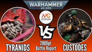 Tyranids vs Adeptus Custodes 2000pts | Warhammer 40k 10th Ed Battle Report Ep42