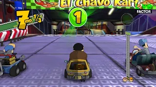 Señor Barriga corriendo en sus pistas - El Chavo Kart