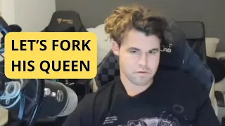 Magnus Carlsen Forks His Opponents Queen