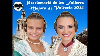 Proclamación de las Falleras Mayores de Valencia 2024, Marina y María Estela y sus Cortes de Honor.