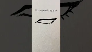 How to draw sleepy eye || Jmarron