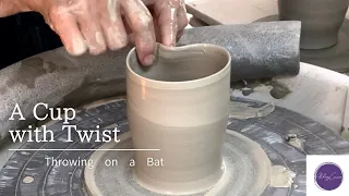 Throwing a Cup with Twist on the pottery wheel