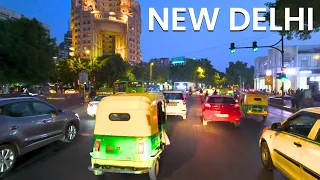 4K HDR Drive in Connaught Place | New Delhi, India