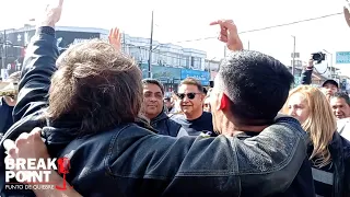 Milei recorre Quilmes y es recibido por una multitud